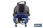 Compresor de pistón coaxial portátil 1,5 HP | Ultraligero y compacto | 6 litros | 2450 rpm | Para uso doméstico y profesional - Cofan