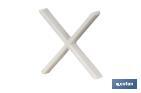 Highly resistant cross-shaped tile spacers for tiling projects | Available in different sizes and packaging - Cofan