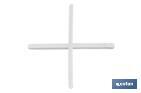 Highly resistant cross-shaped tile spacers for tiling projects | Available in different sizes and packaging - Cofan
