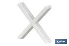 Highly resistant cross-shaped tile spacers for tiling projects | Available in different sizes and packaging - Cofan