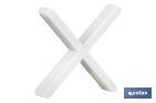 Highly resistant cross-shaped tile spacers for tiling projects | Available in different sizes and packaging - Cofan
