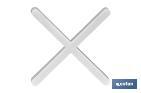 Highly resistant cross-shaped tile spacers for tiling projects | Available in different sizes and packaging - Cofan