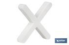 Highly resistant cross-shaped tile spacers for tiling projects | Available in different sizes and packaging - Cofan