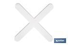 Highly resistant cross-shaped tile spacers for tiling projects | Available in different sizes and packaging - Cofan