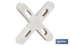 Highly resistant cross-shaped tile spacers for tiling projects | Available in different sizes and packaging - Cofan