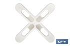 Highly resistant cross-shaped tile spacers for tiling projects | Available in different sizes and packaging - Cofan