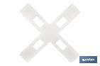 Highly resistant cross-shaped tile spacers for tiling projects | Available in different sizes and packaging - Cofan