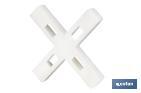 Highly resistant cross-shaped tile spacers for tiling projects | Available in different sizes and packaging - Cofan