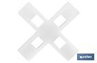 Highly resistant cross-shaped tile spacers for tiling projects | Available in different sizes and packaging - Cofan