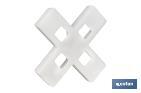 Highly resistant cross-shaped tile spacers for tiling projects | Available in different sizes and packaging - Cofan