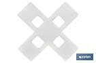 Highly resistant cross-shaped tile spacers for tiling projects | Available in different sizes and packaging - Cofan