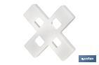 Highly resistant cross-shaped tile spacers for tiling projects | Available in different sizes and packaging - Cofan