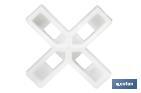 Highly resistant cross-shaped tile spacers for tiling projects | Available in different sizes and packaging - Cofan