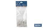 Small tile wedges for professional tiling projects | Pack of 250 white pieces | Size: 5mm - Cofan