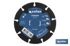Disco especial carburo materiales blandos - Cofan