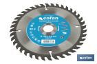 Circular saw blade | Suitable for cutting wood | Available in different teeth | Available in wide range of sizes - Cofan