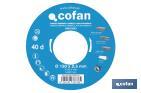 Circular saw blade | Suitable for cutting wood | Available in different teeth | Available in wide range of sizes - Cofan