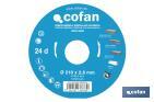 Hoja de sierra circular | Disco de corte para madera | Diferentes números de dientes | Amplia variedad de medidas - Cofan