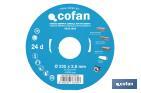 Circular saw blade | Suitable for cutting wood | Available in different teeth | Available in wide range of sizes - Cofan