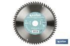 Mitre saw blade | Wood cutting disc with tips | Hard metal tipped saw blade | Available with different number of teeth and in various sizes - Cofan