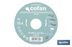 Mitre saw blade | Wood cutting disc with tips | Hard metal tipped saw blade | Available with different number of teeth and in various sizes - Cofan