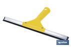 Limpiacristales de Metal con Adaptador de 20 cm de Ancho | Compatible con Palos para hacer la labor más cómoda - Cofan