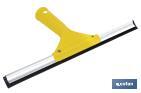 Limpiacristales de Metal con Adaptador de 20 cm de Ancho | Compatible con Palos para hacer la labor más cómoda - Cofan