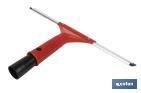 Limpiacristales de Metal con Adaptador de 20 cm de Ancho | Compatible con Palos para hacer la labor más cómoda - Cofan