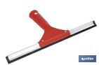 Limpiacristales de Metal con Adaptador de 20 cm de Ancho | Compatible con Palos para hacer la labor más cómoda - Cofan