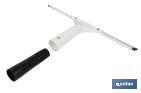 Limpiacristales de Metal con Adaptador de 20 cm de Ancho | Compatible con Palos para hacer la labor más cómoda - Cofan