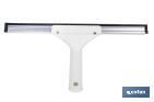 Limpiacristales de Metal con Adaptador de 20 cm de Ancho | Compatible con Palos para hacer la labor más cómoda - Cofan