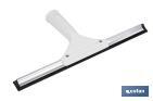 Limpiacristales de Metal con Adaptador de 20 cm de Ancho | Compatible con Palos para hacer la labor más cómoda - Cofan