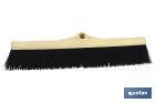 INDUSTRIAL BROOM WITH RIGID PLASTIC HEAD | HARD PLASTIC BRISTLES | WIDTH: 60CM