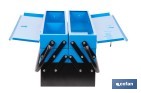 Cajas de herramientas metálica con 5 compartimentos - Cofan