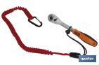 1.5M SAFETY TOOL LANYARD | WITH 2 CARABINERS | AUTOMATIC CLOSURE AND LOCK KNOT