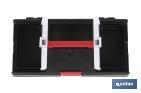 Caja de herramientas de plástico 12" | Modelo semi profesional | Con una bandeja superior y un habitáculo inferior - Cofan