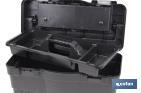 Plastic tool box, Brinell Model | Product dimensions: 595 x 289 x 328mm | Semi-professional model - Cofan