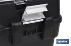 Plastic tool box, Brinell Model | Product dimensions: 595 x 289 x 328mm | Semi-professional model - Cofan