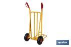 Chariot d'entrepôt pliable avec pelle large | Capacité de charge : 300 kg | Poids : 12 kg | Dimensions : 1160 x 510 x 780 mm - Cofan