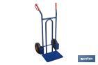 Sack truck with fixed noseplate and tyres | With pneumatic tyres | Size: 1,100 x 520 x 480mm - Cofan