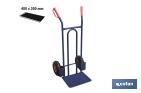 Sack truck with fixed noseplate and tyres | With pneumatic tyres | Size: 1,100 x 520 x 480mm - Cofan
