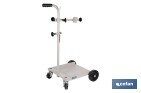CARRETILLA PORTABIDONES | RUEDAS DE POLIURETANO CON RODAMIENTOS Y NYLON | MANGO ACOLCHADO | IDEAL PARA TALLERES E INDUSTRIA | ADECUADA PARA BIDONES DE 60 LITROS