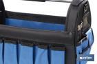 Open tote tool bag with external and internal pockets | Maximum load capacity of 20kg - Cofan