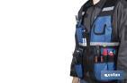 Multi pocket adjustable tool vest with reflective strips - Cofan