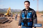 Gilet porte-outils multipoches réglable avec des bandes réfléchissantes - Cofan