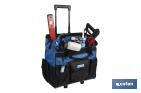 Trolley portaherramientas con múltiples bolsillos y ruedas resistentes | Medidas: 45 x 24 x 42 cm - Cofan