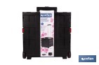 Trolley plegable con asa telescópica | Material: PP | Mango ergonómico | Carga máxima: 25 kg | Compacto y fácil de montar - Cofan