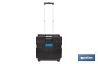Trolley plegable con asa telescópica | Material: PP | Mango ergonómico | Carga máxima: 25 kg | Compacto y fácil de montar - Cofan