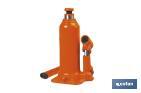 Hydraulic bottle jack | Maximum capacity of 4, 12 and 20 tonnes | High-quality and resistant steel - Cofan