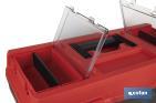 Caixa de ferramentas semi-profissional com fechos ABS | Disponível em vários tamanhos - Cofan